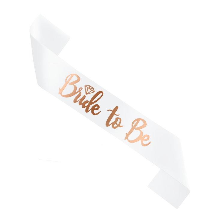 Jaunosios juosta su rožinio aukso "Bride To Be" užrašu - Image 2