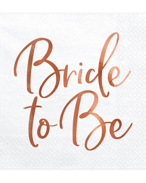 Baltos servetėlės Bride To Be