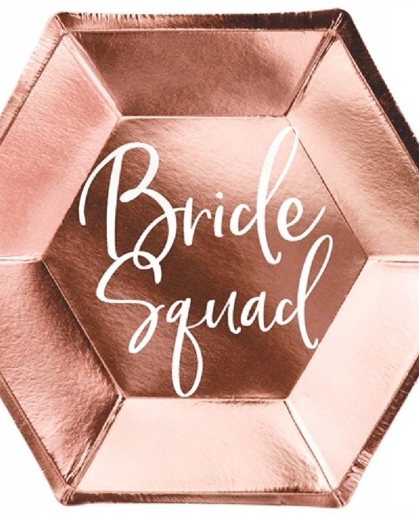 Bride Squad popierinės lėkštės