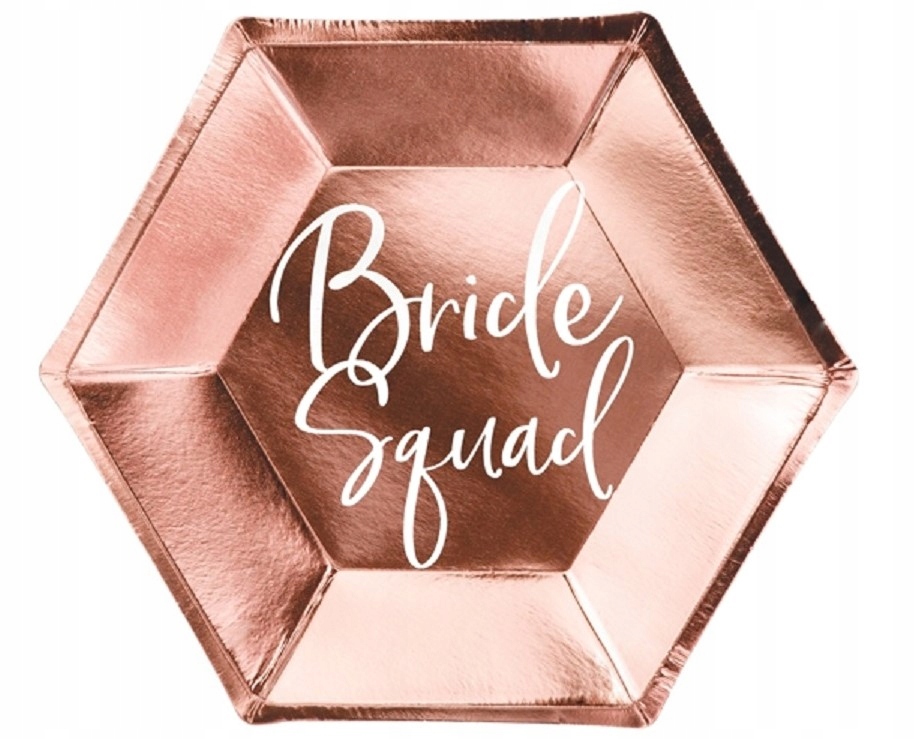 Bride Squad popierinės lėkštės