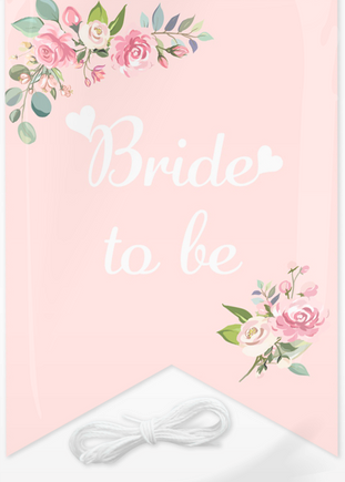 Vėliavėlių girlianda "Bride To Be" - Image 2