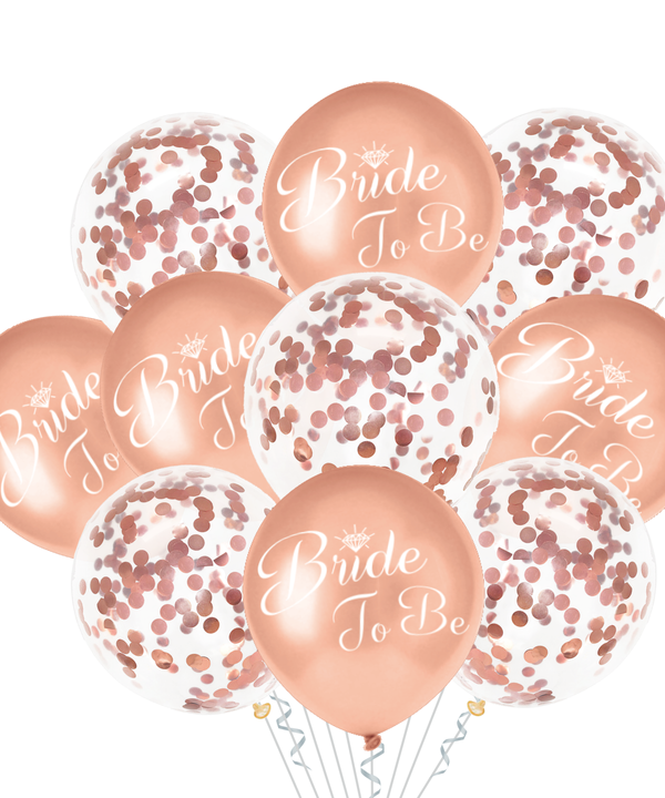 Bride To Be rožinio aukso spalvos balionai