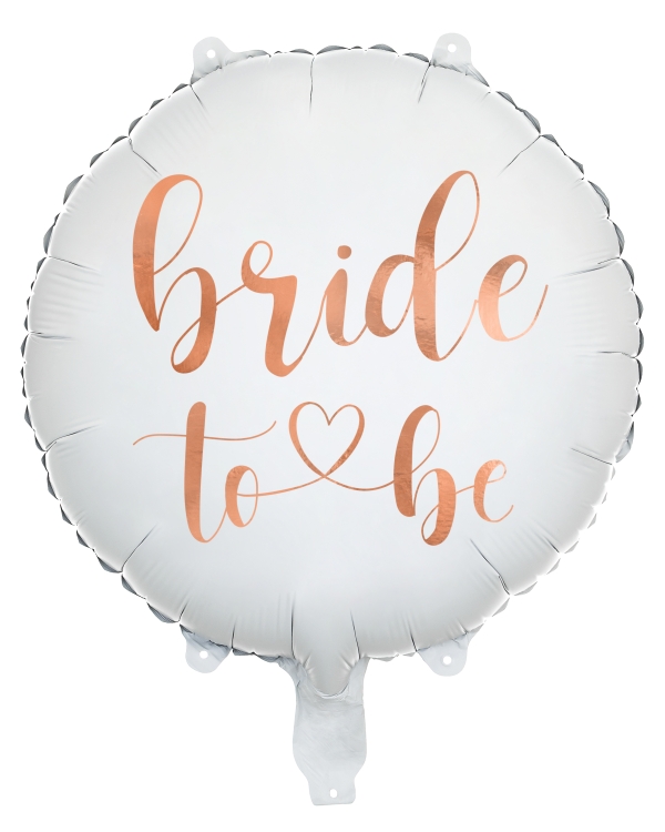 Bride to be baltas apvalus balionas