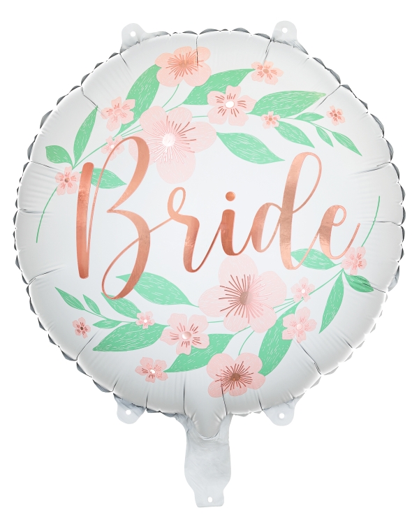 Bride baltas apvalus balionas