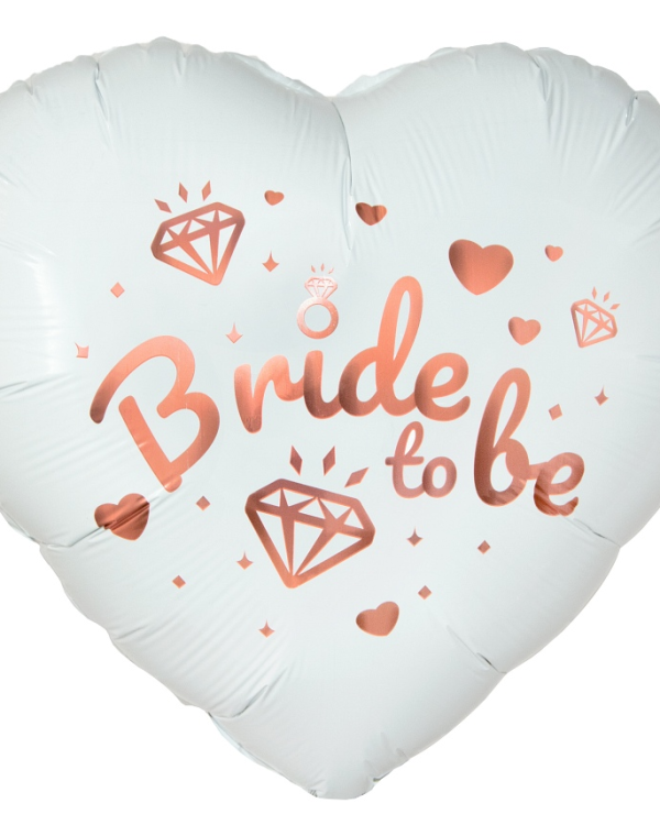 Širdelės formos bride to be balionas
